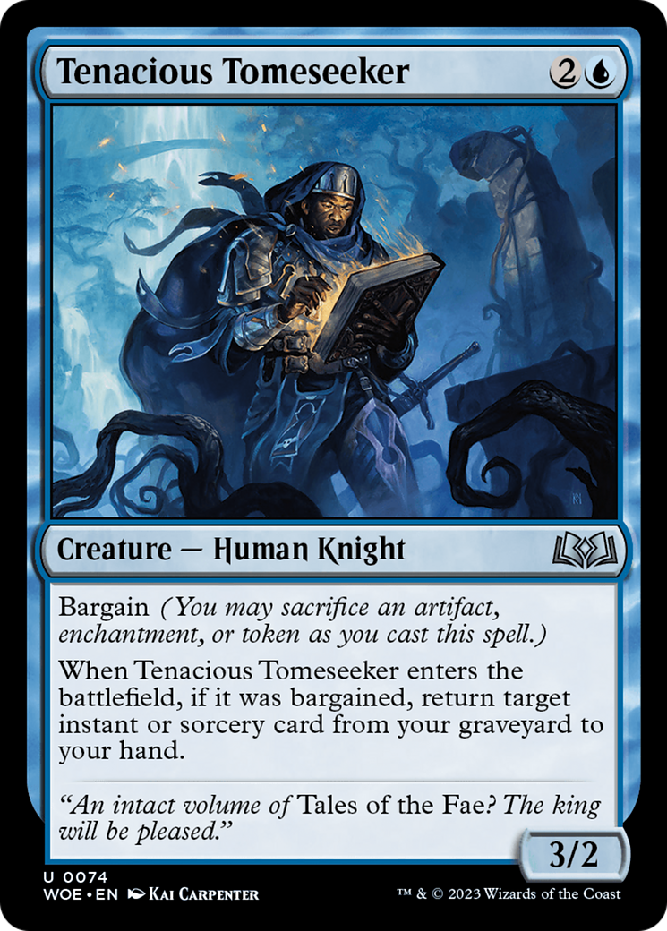 Tenacious Tomeseeker [Wilds of Eldraine] | North Game Den