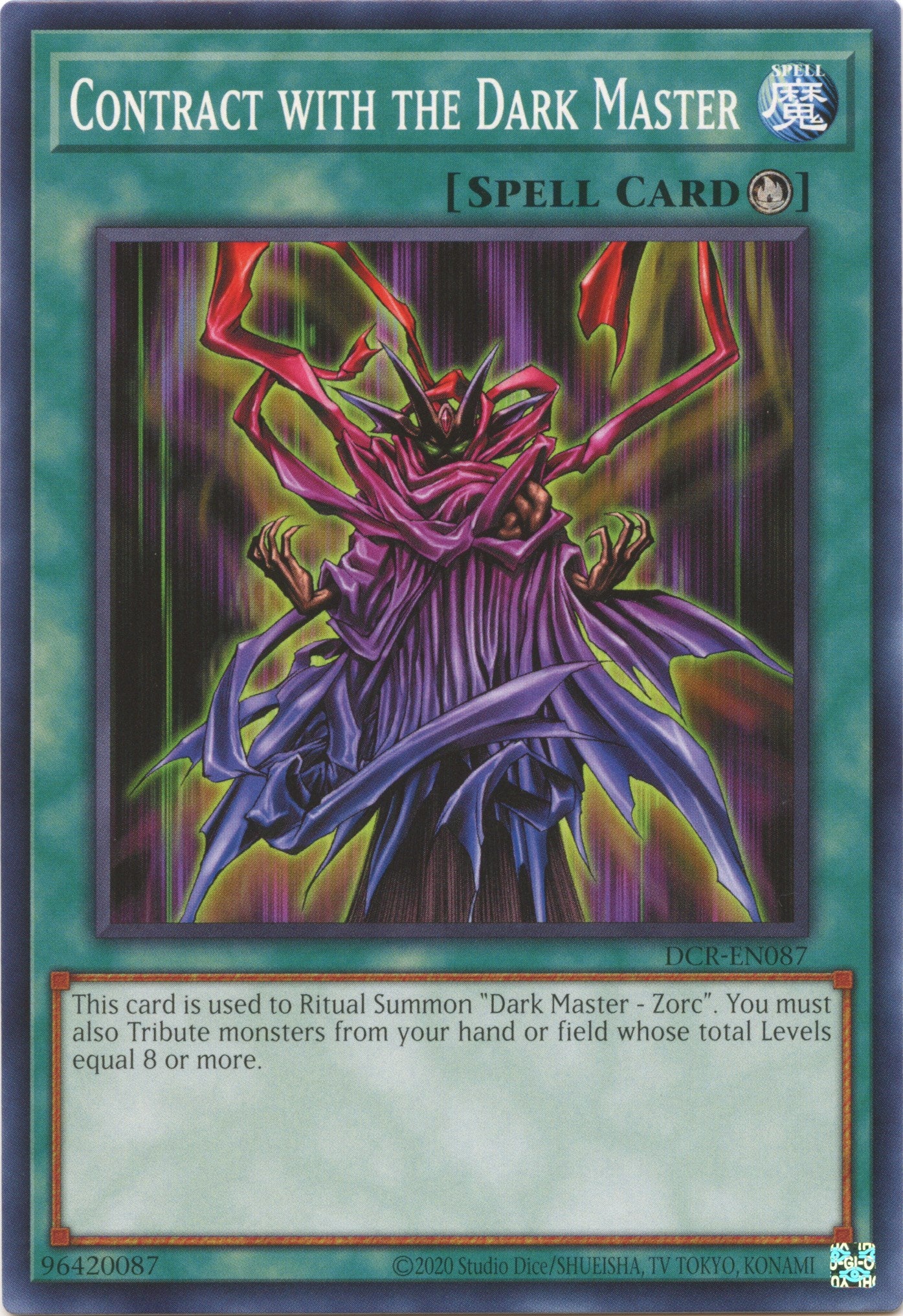 Contract with the Dark Master (25th Anniversary) [DCR-EN087] Common | North Game Den