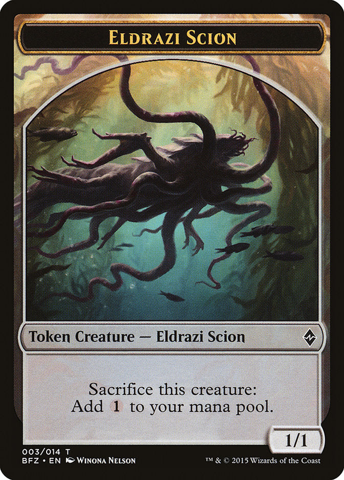 Eldrazi Scion (003/014) [Battle for Zendikar Tokens] | North Game Den