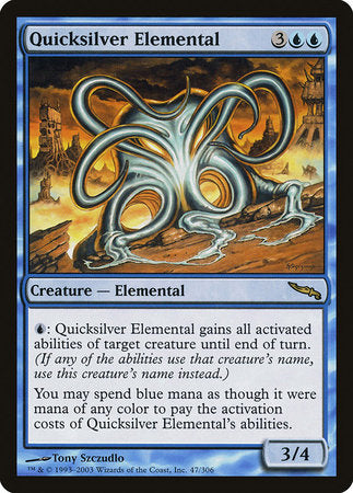 Quicksilver Elemental [Mirrodin] | North Game Den