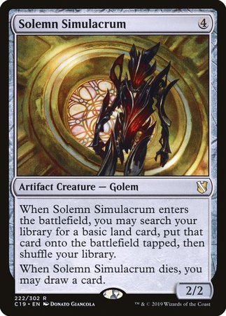 Solemn Simulacrum [Commander 2019] | North Game Den