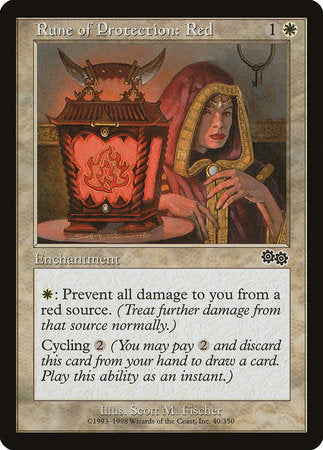 Rune of Protection: Red [Urza's Saga] | North Game Den