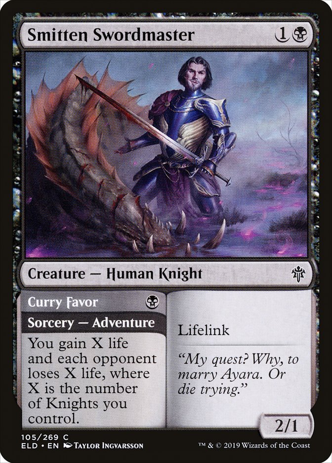 Smitten Swordmaster // Curry Favor [Throne of Eldraine] | North Game Den