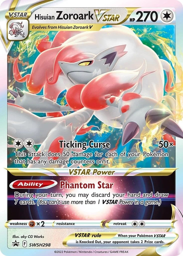 Hisuian Zoroark VSTAR (SWSH298) (Jumbo Card) [Sword & Shield: Lost Origin] | North Game Den