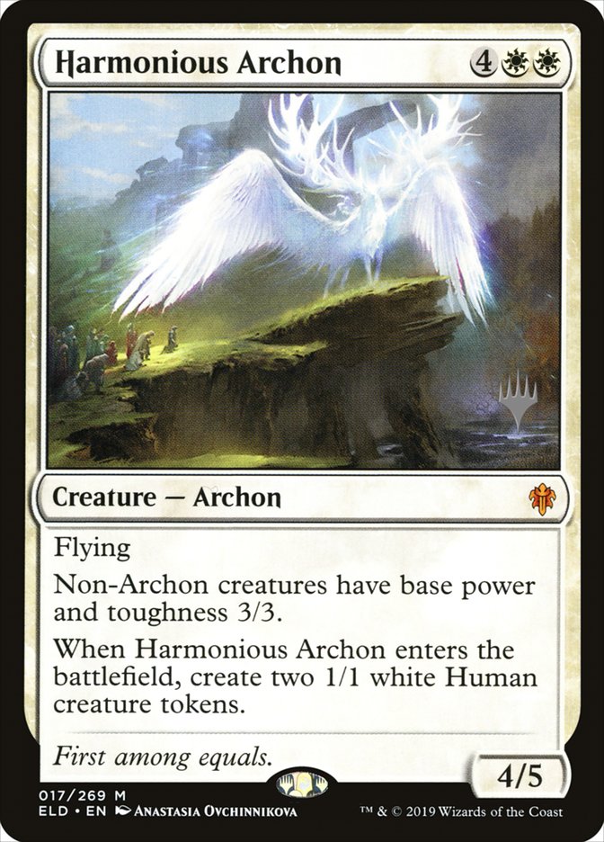 Harmonious Archon (Promo Pack) [Throne of Eldraine Promos] | North Game Den