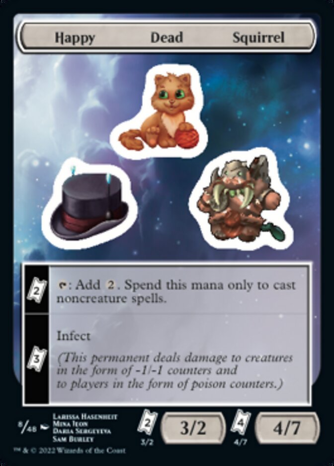 Happy Dead Squirrel [Unfinity Stickers] | North Game Den