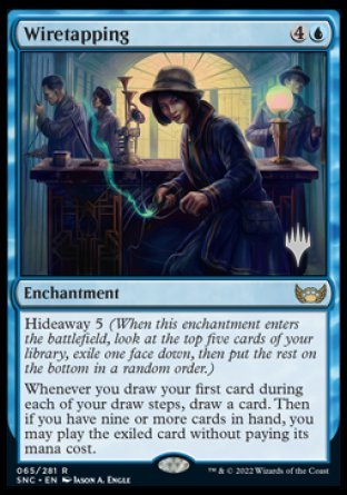 Wiretapping (Promo Pack) [Streets of New Capenna Promos] | North Game Den