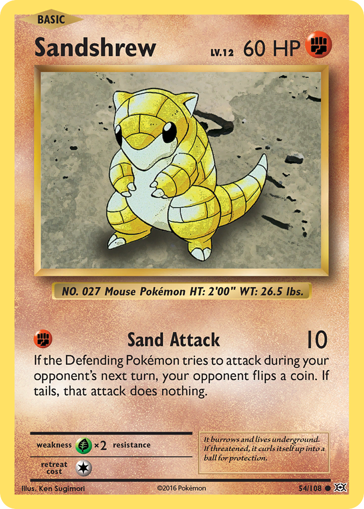 Sandshrew (54/108) [XY: Evolutions] | North Game Den