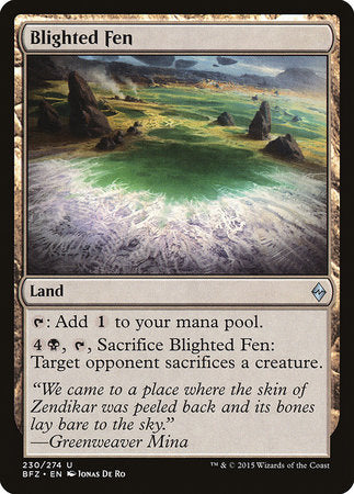 Blighted Fen [Battle for Zendikar] | North Game Den