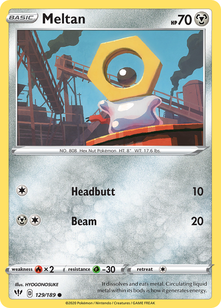 Meltan (129/189) [Sword & Shield: Darkness Ablaze] | North Game Den