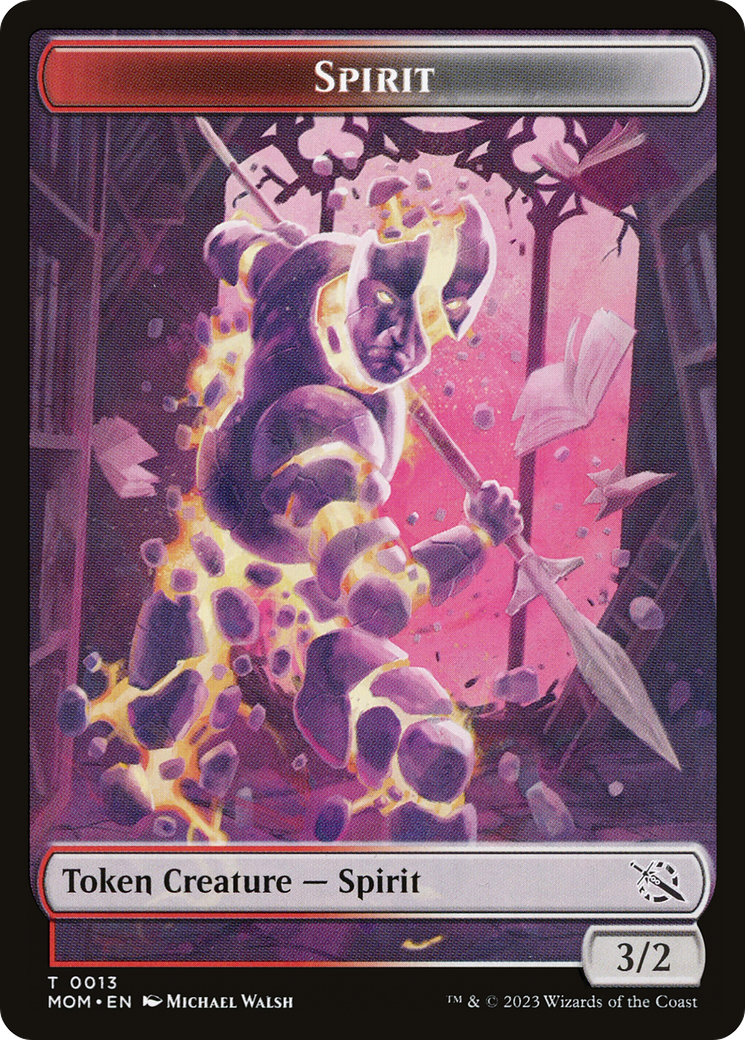 Elemental (09) // Spirit (13) Double-Sided Token [March of the Machine Tokens] | North Game Den