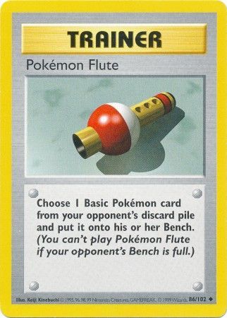 Pokemon Flute (86/102) [Base Set Shadowless Unlimited] | North Game Den