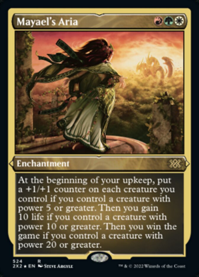 Mayael's Aria (Foil Etched) [Double Masters 2022] | North Game Den