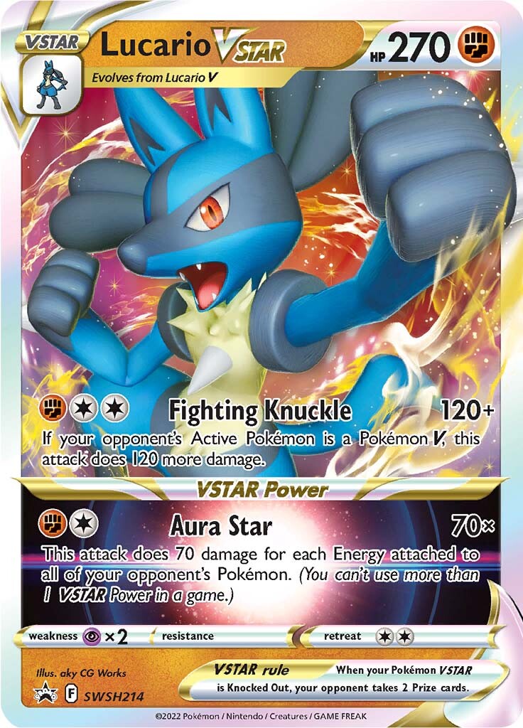 Lucario VSTAR (SWSH214) [Sword & Shield: Black Star Promos] | North Game Den