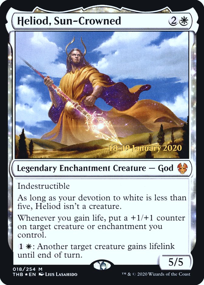 Heliod, Sun-Crowned [Theros Beyond Death Prerelease Promos] | North Game Den