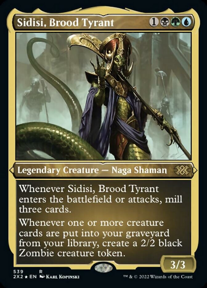 Sidisi, Brood Tyrant (Foil Etched) [Double Masters 2022] | North Game Den