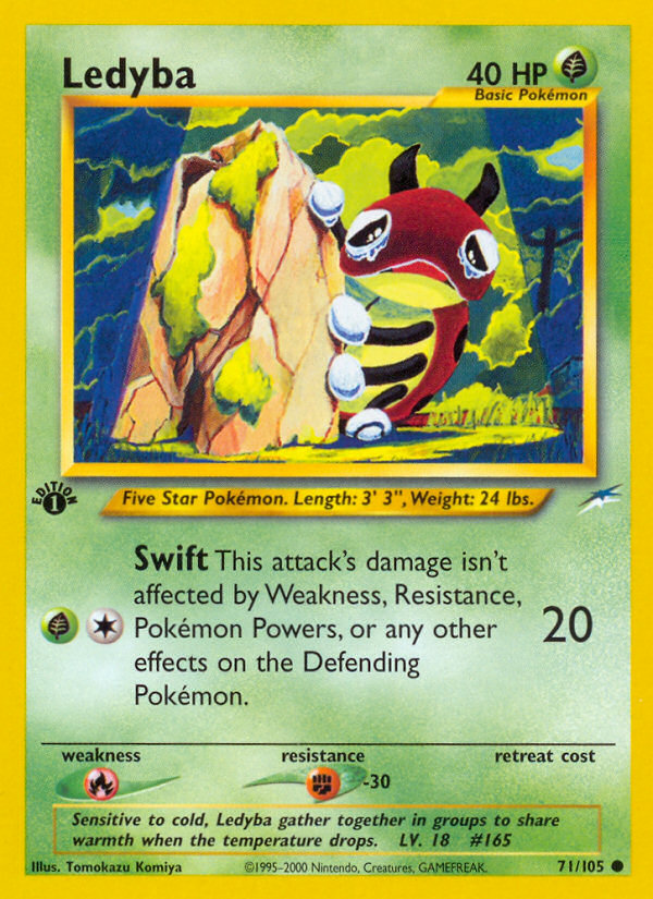 Ledyba (71/105) [Neo Destiny 1st Edition] | North Game Den
