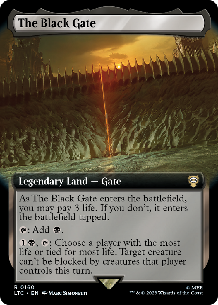 The Black Gate (Extended Art) [The Lord of the Rings: Tales of Middle-Earth Commander] | North Game Den