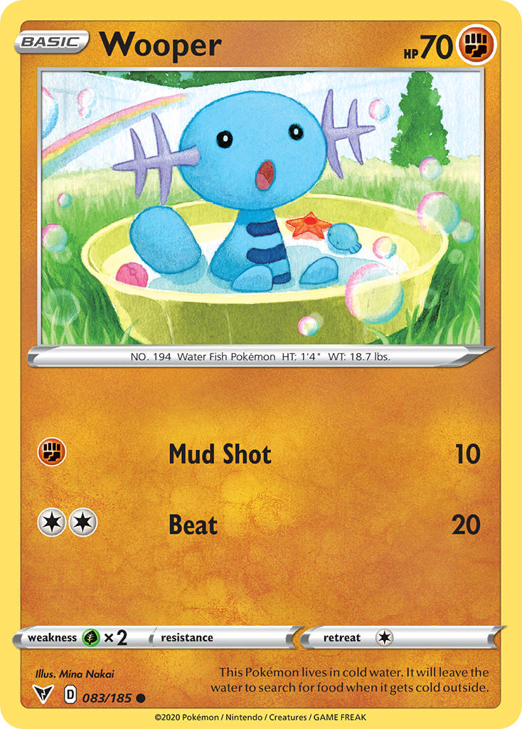 Wooper (083/185) [Sword & Shield: Vivid Voltage] | North Game Den