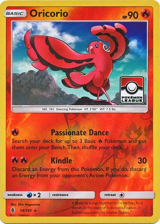 Oricorio (14/145) (League Promo) [Sun & Moon: Guardians Rising] | North Game Den