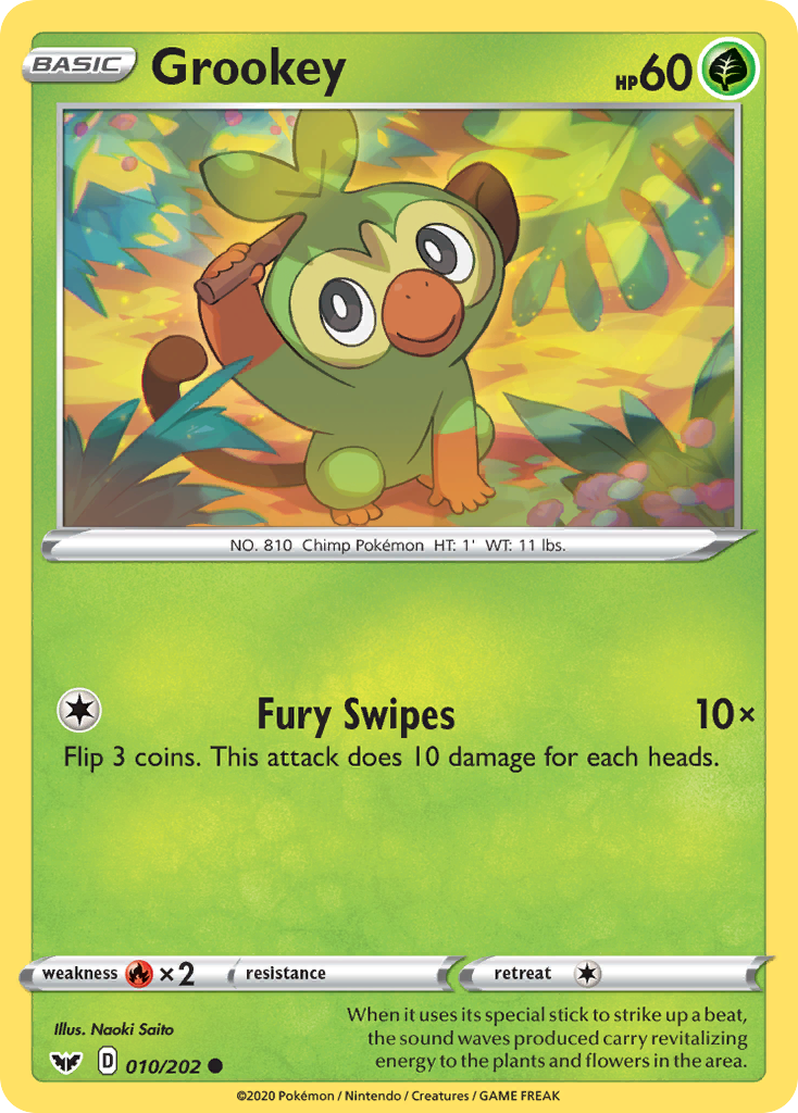 Grookey (010/202) [Sword & Shield: Base Set] | North Game Den