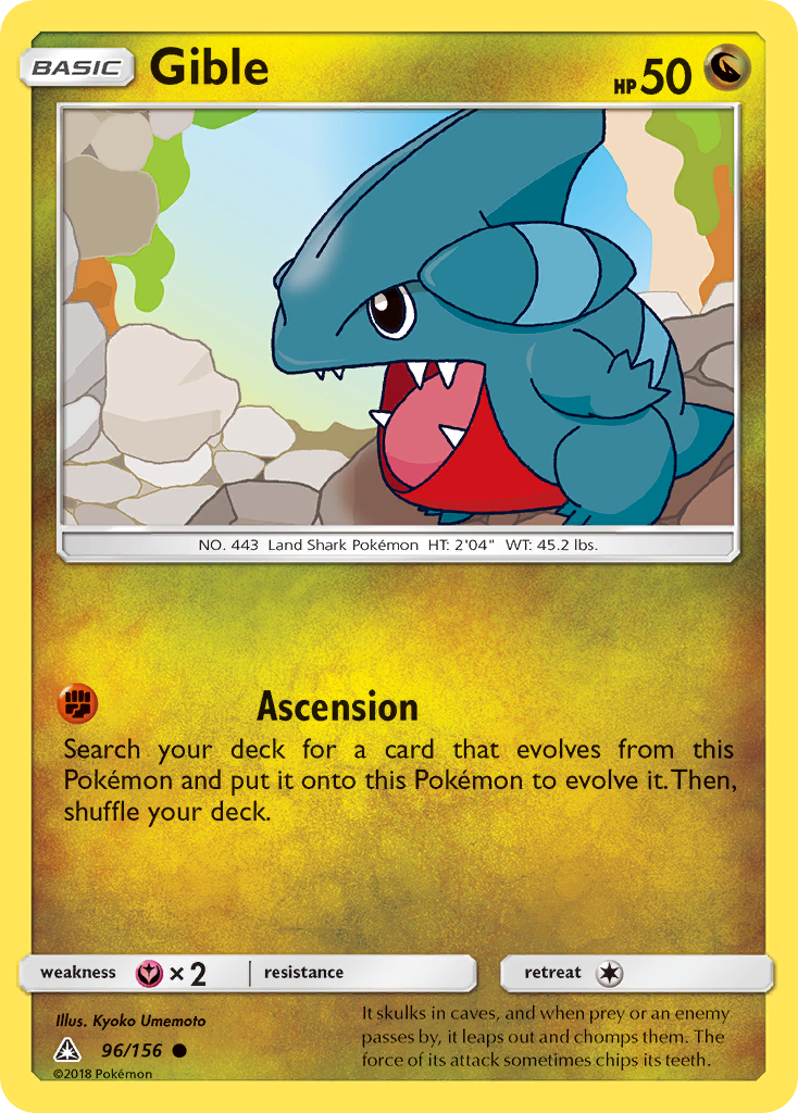 Gible (96/156) [Sun & Moon: Ultra Prism] | North Game Den