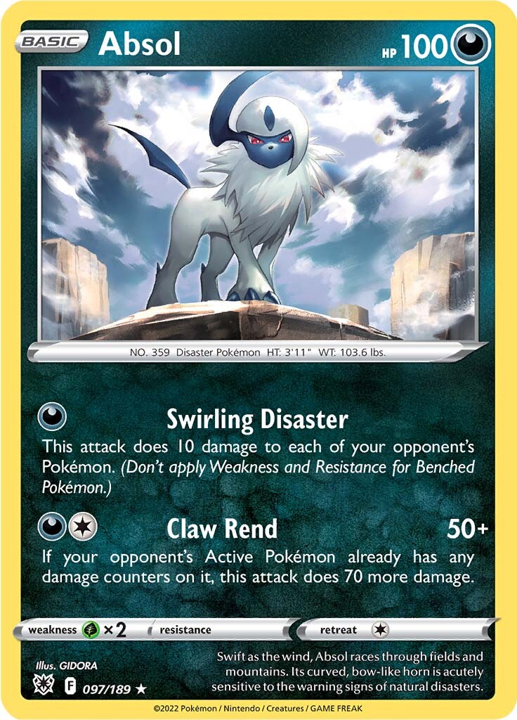 Absol (097/189) (Theme Deck Exclusive) [Sword & Shield: Astral Radiance] | North Game Den