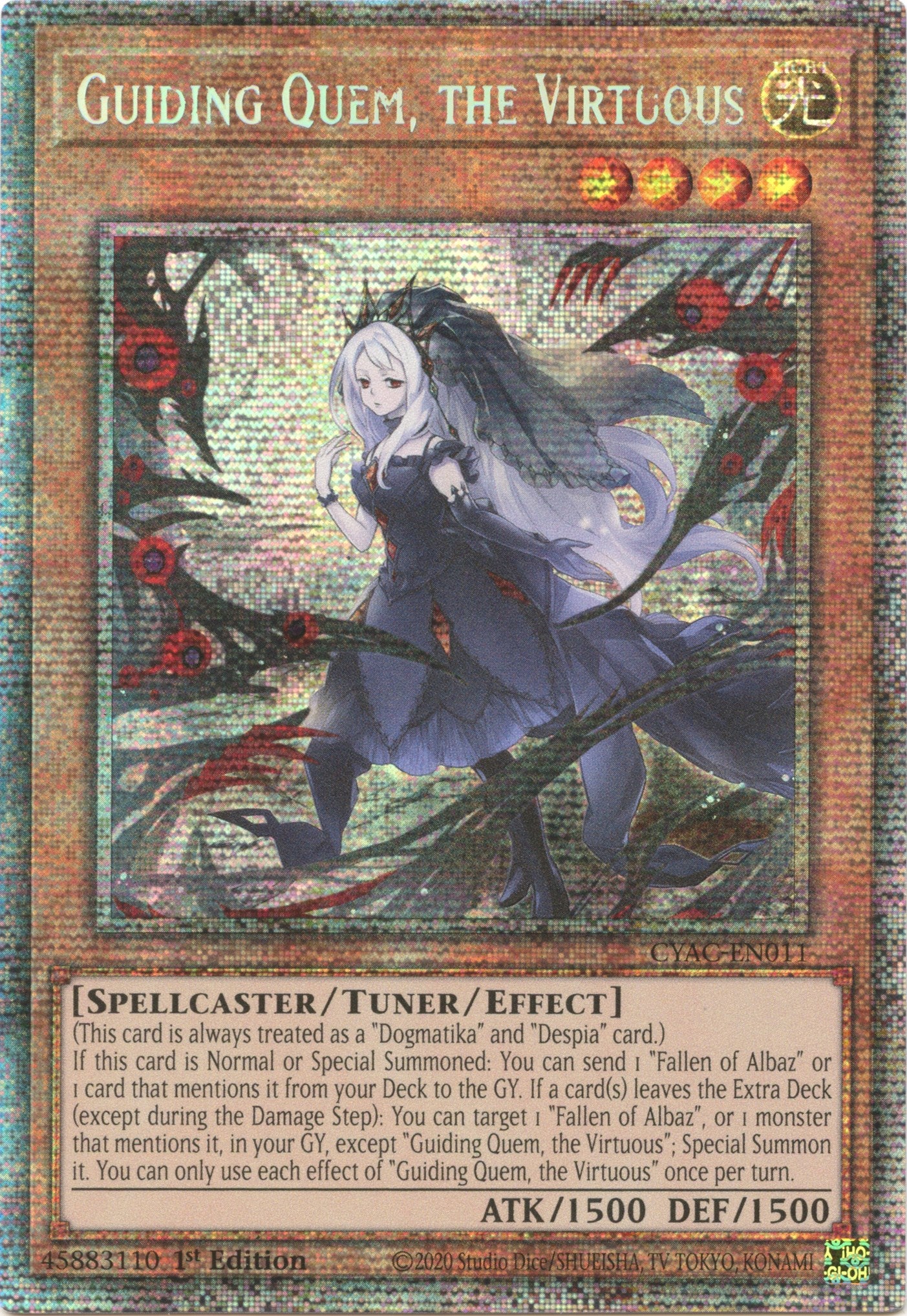 Guiding Quem, the Virtuous [CYAC-EN011] Starlight Rare | North Game Den