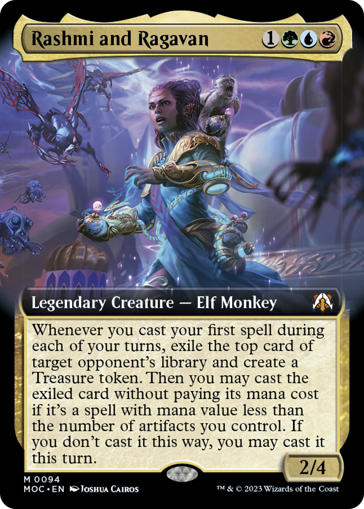 Rashmi and Ragavan (Extended Art) [March of the Machine Commander] | North Game Den