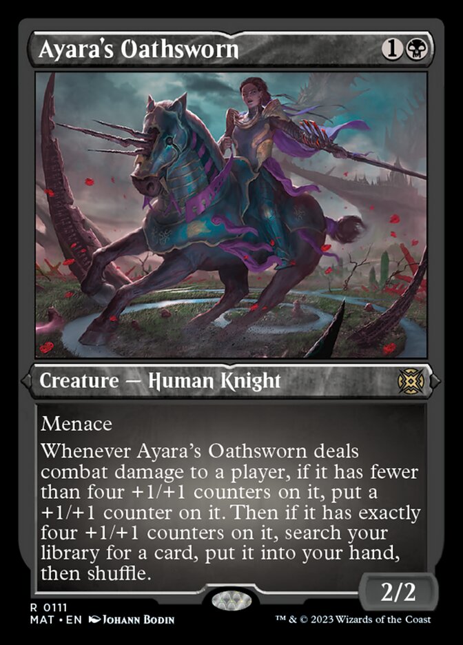 Ayara's Oathsworn (Foil Etched) [March of the Machine: The Aftermath] | North Game Den