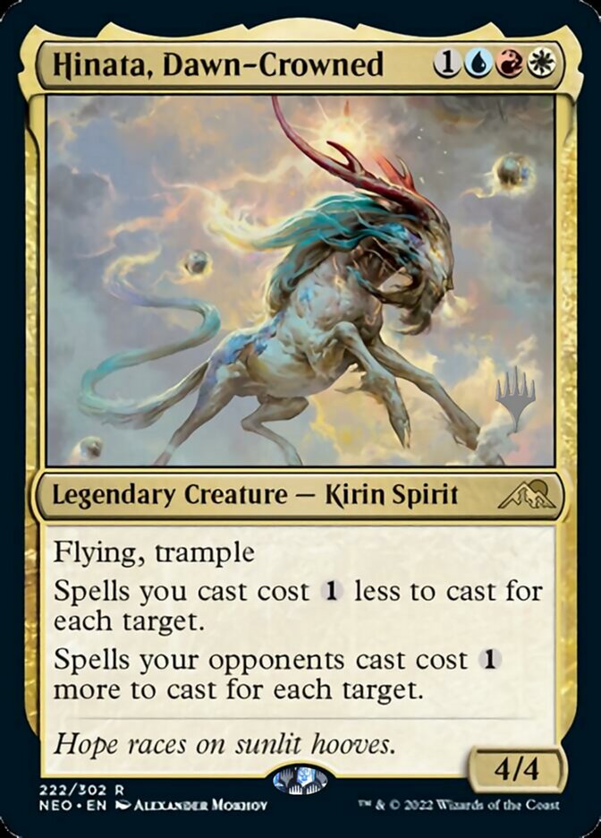 Hinata, Dawn-Crowned (Promo Pack) [Kamigawa: Neon Dynasty Promos] | North Game Den