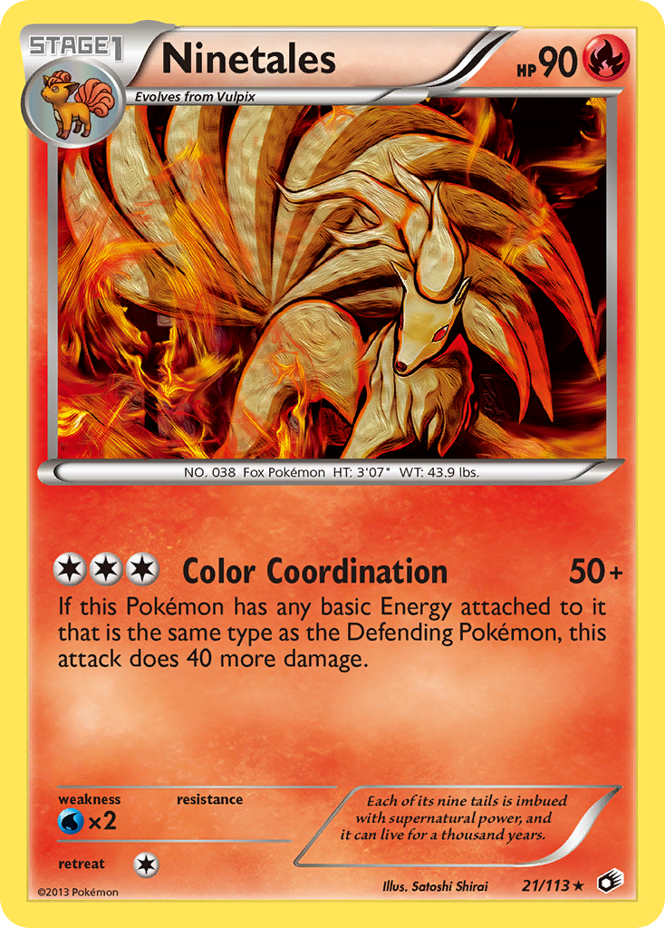 Ninetales (21/113) [Black & White: Legendary Treasures] | North Game Den