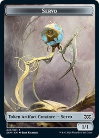 Servo // Soldier Double-sided Token [Double Masters Tokens] | North Game Den