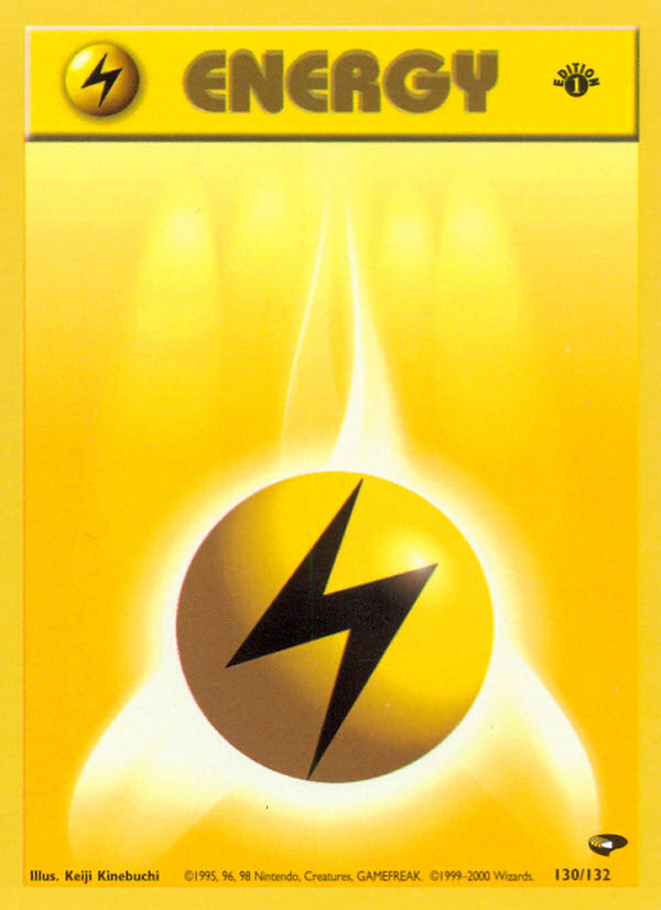 Lightning Energy (130/132) [Gym Challenge 1st Edition] | North Game Den