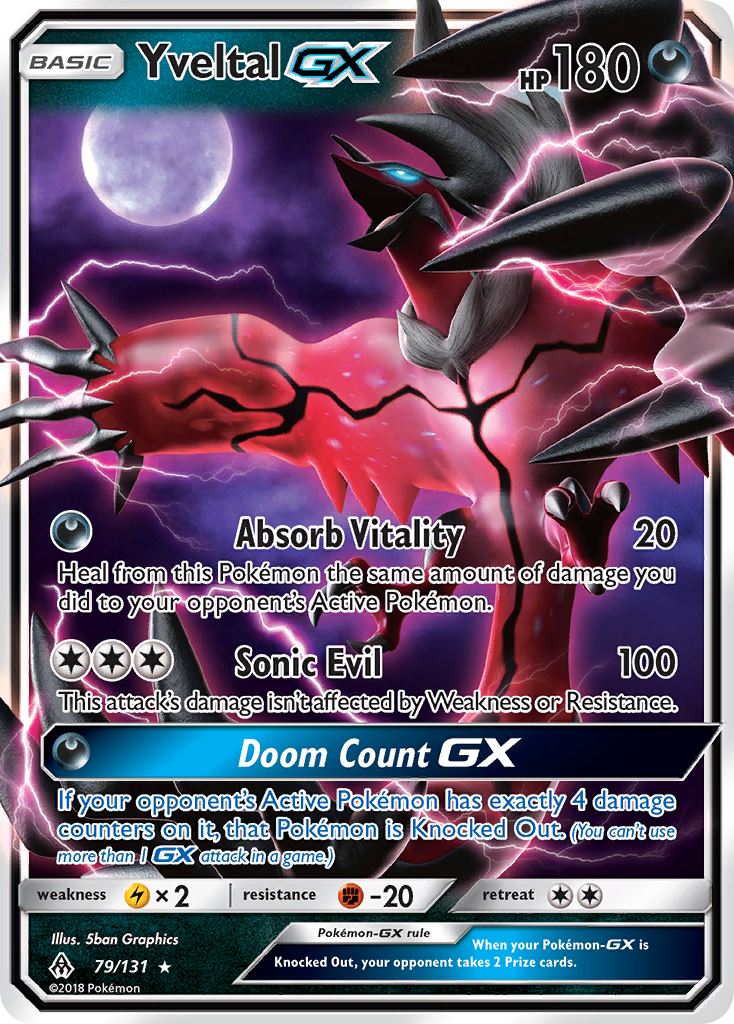 Yveltal GX (79/131) [Sun & Moon: Forbidden Light] | North Game Den