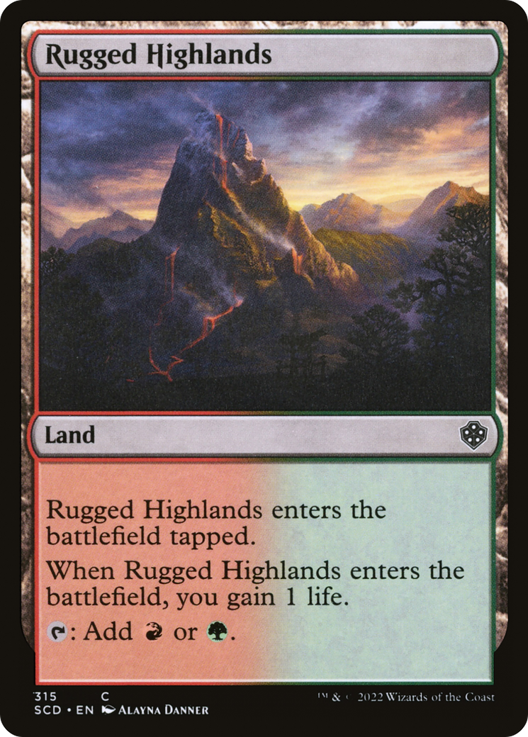 Rugged Highlands [Starter Commander Decks] | North Game Den