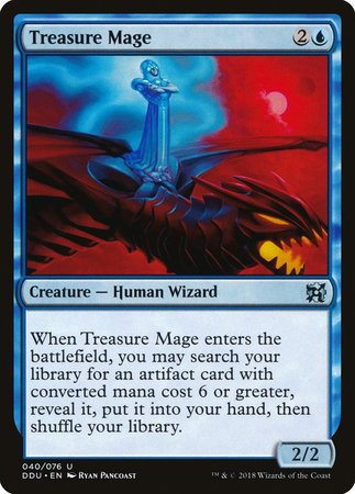 Treasure Mage [Duel Decks: Elves vs. Inventors] | North Game Den