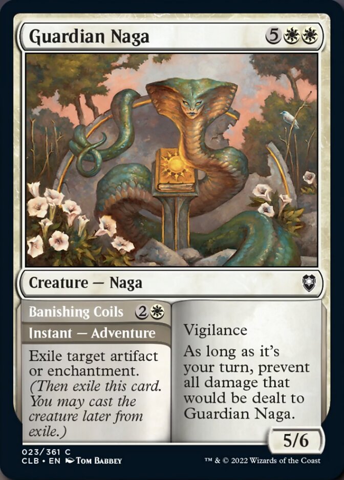 Guardian Naga // Banishing Coils [Commander Legends: Battle for Baldur's Gate] | North Game Den