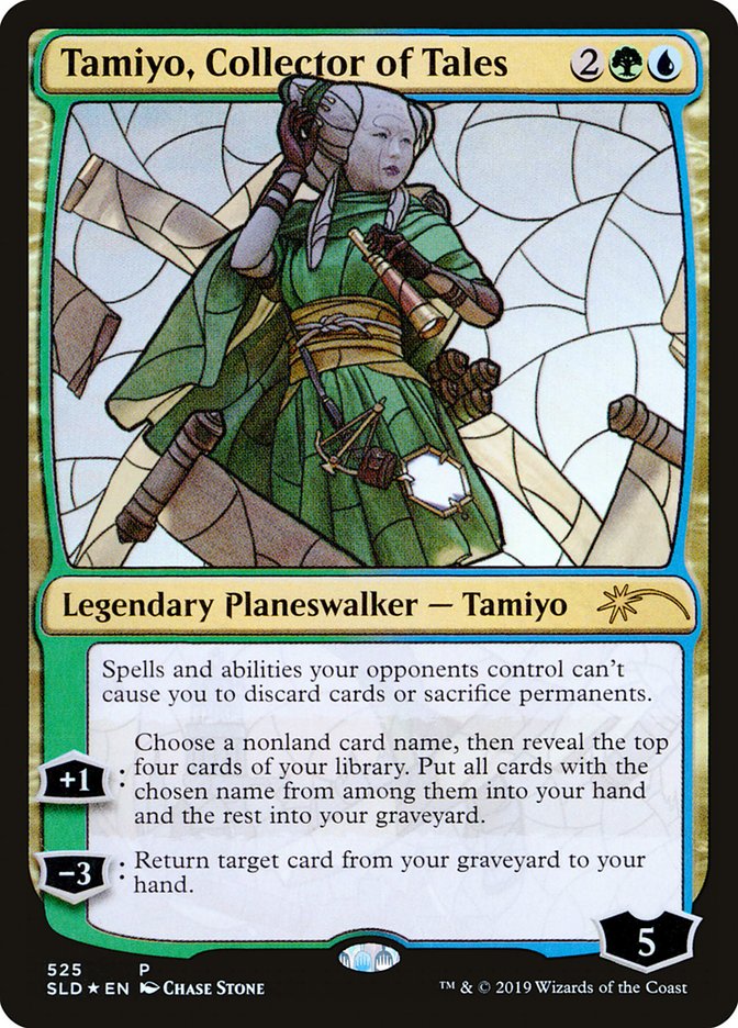 Tamiyo, Collector of Tales (Stained Glass) [Secret Lair Drop Promos] | North Game Den