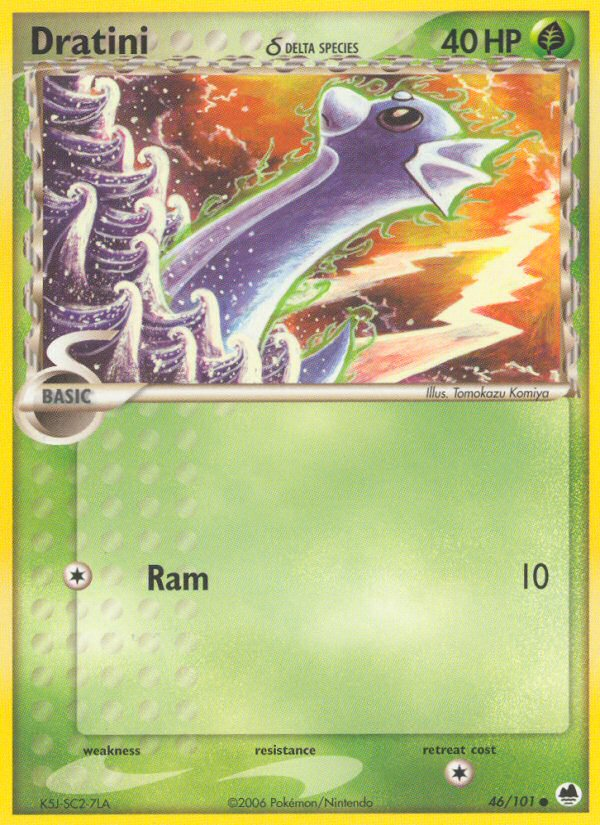 Dratini (46/101) (Delta Species) [EX: Dragon Frontiers] | North Game Den