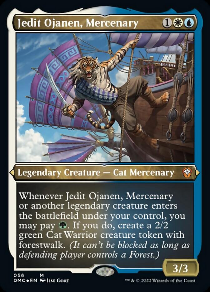 Jedit Ojanen, Mercenary (Foil Etched) [Dominaria United Commander] | North Game Den