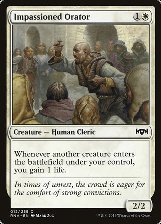 Impassioned Orator [Ravnica Allegiance] | North Game Den