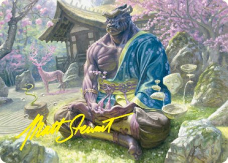 Kosei, Penitent Warlord Art Card (Gold-Stamped Signature) [Kamigawa: Neon Dynasty Art Series] | North Game Den