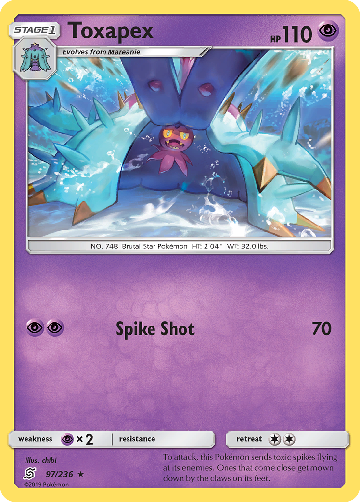 Toxapex (97/236) [Sun & Moon: Unified Minds] | North Game Den