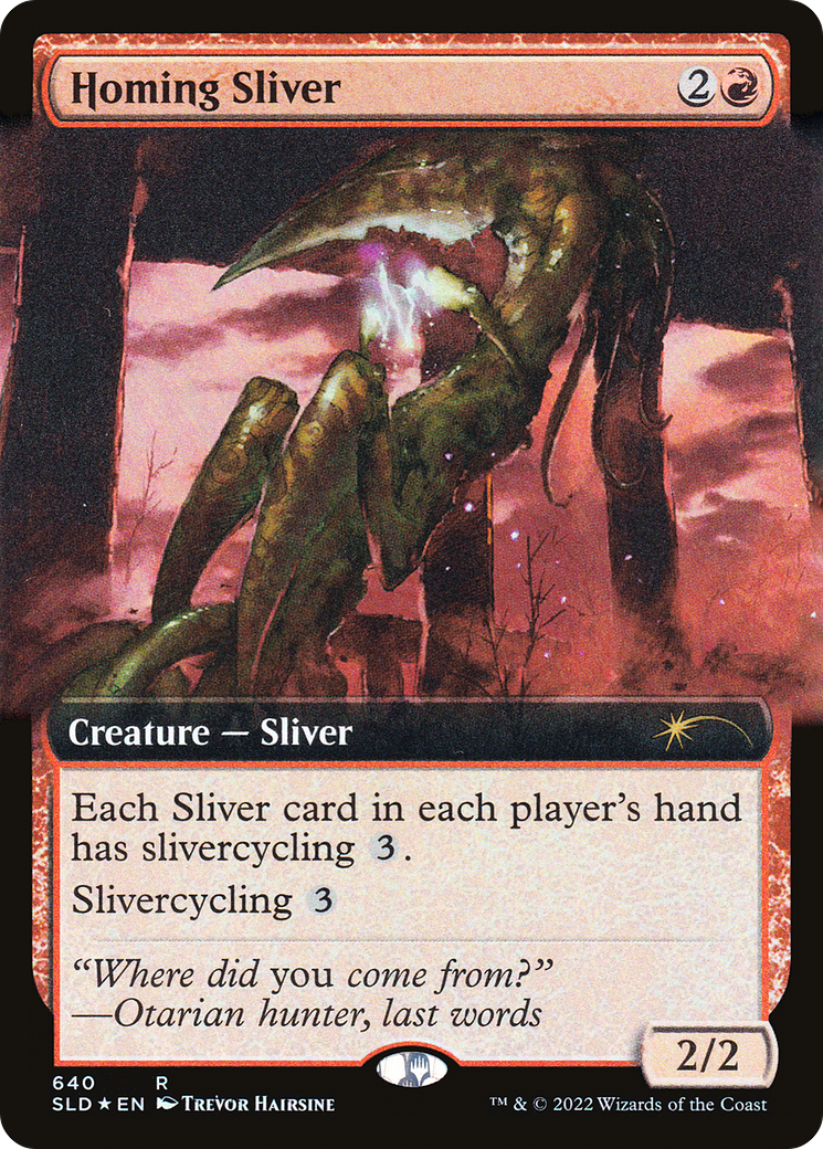 Homing Sliver (Extended Art) [Secret Lair Drop Promos] | North Game Den