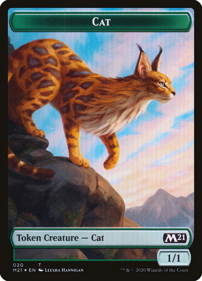 Beast // Cat (020) Double-sided Token [Core Set 2021 Tokens] | North Game Den