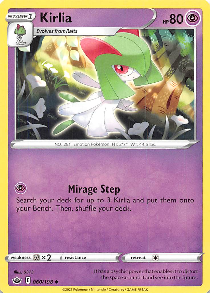 Kirlia (060/198) [Sword & Shield: Chilling Reign] | North Game Den