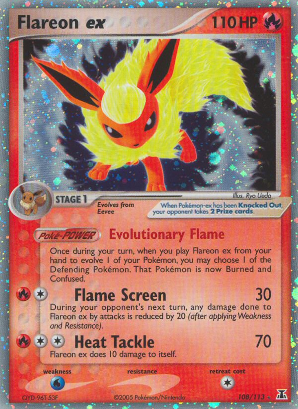 Flareon ex (108/113) [EX: Delta Species] | North Game Den