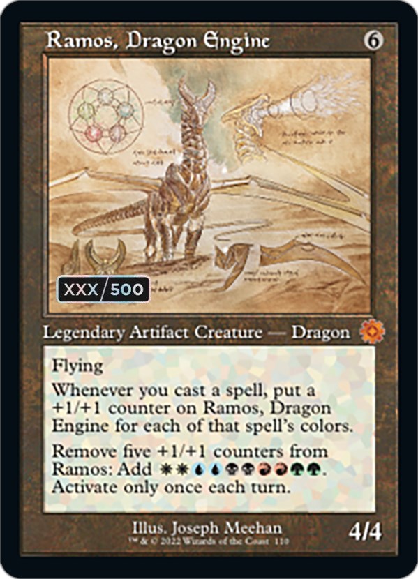 Ramos, Dragon Engine (Retro Schematic) (Serial Numbered) [The Brothers' War Retro Artifacts] | North Game Den