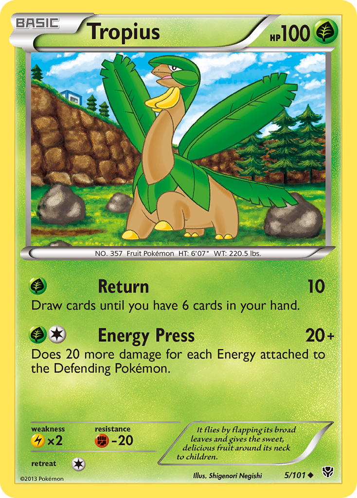 Tropius (5/101) [Black & White: Plasma Blast] | North Game Den